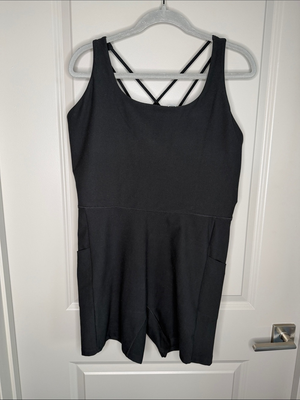 CALIA by Carrie Underwood Black Strappy Romper